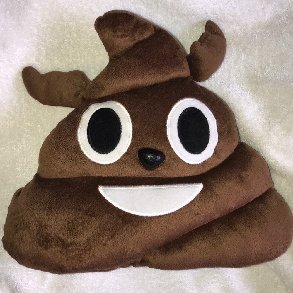 💩NWOT Poop Emoji Pillow!💩